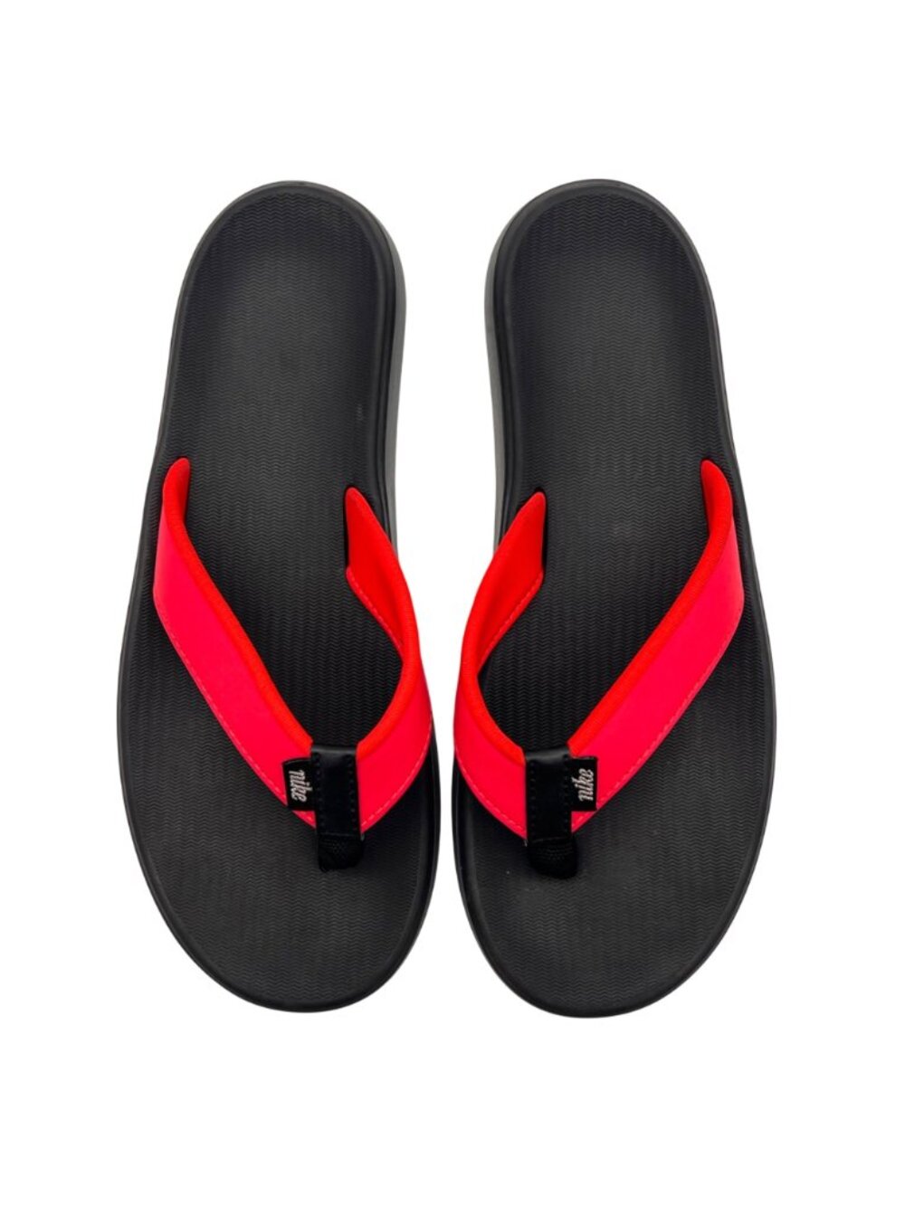 Nike Flip-Flops Black & Red Womens Size 6 Comfortable Casual Sandals Slides 2018 - Picture 5 of 10
